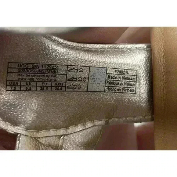 UGG ZAYNE ANKLE STRAP PLATFORM WOMEN SANDALS ROSE GOLD US 7.5 /UK 5.5 /EU 38.5 - Picture 10 of 10